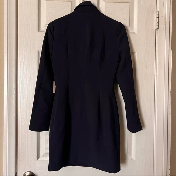 NWT Superdown Revolve Madeline Blazer Dress Navy Double Breasted Mini- Size XS - Picture 4 of 5